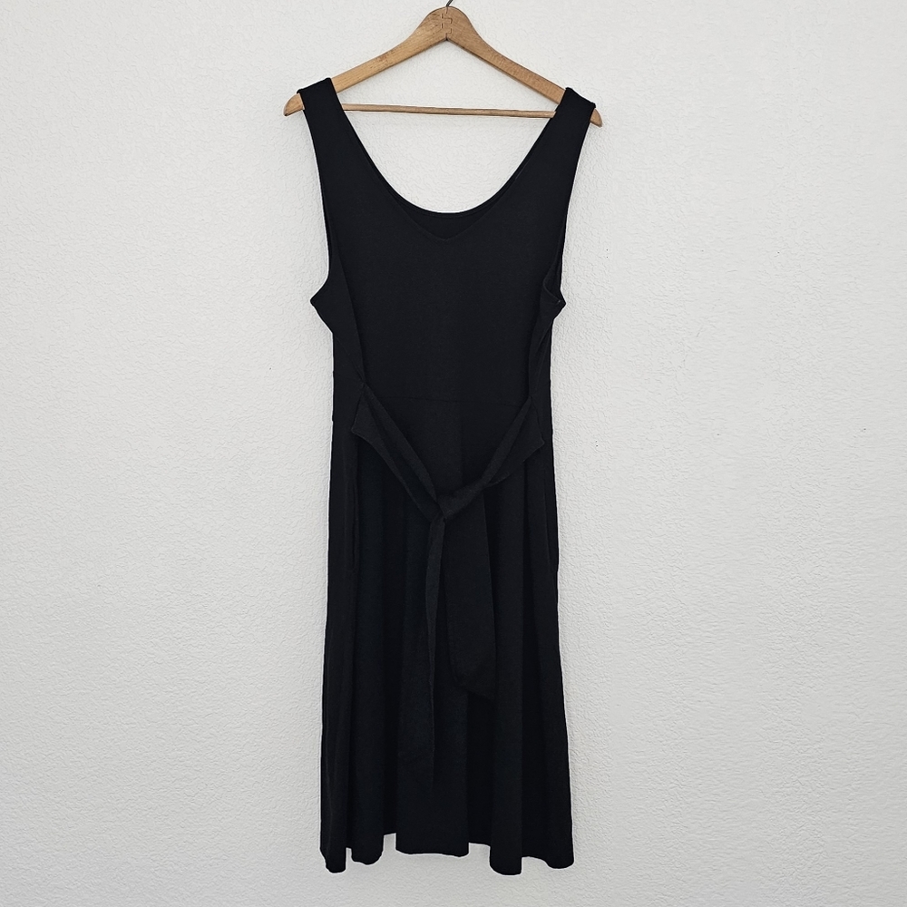Apt 9 Black Sleeveless Front Tie Midi Lengh Dress SIze XL